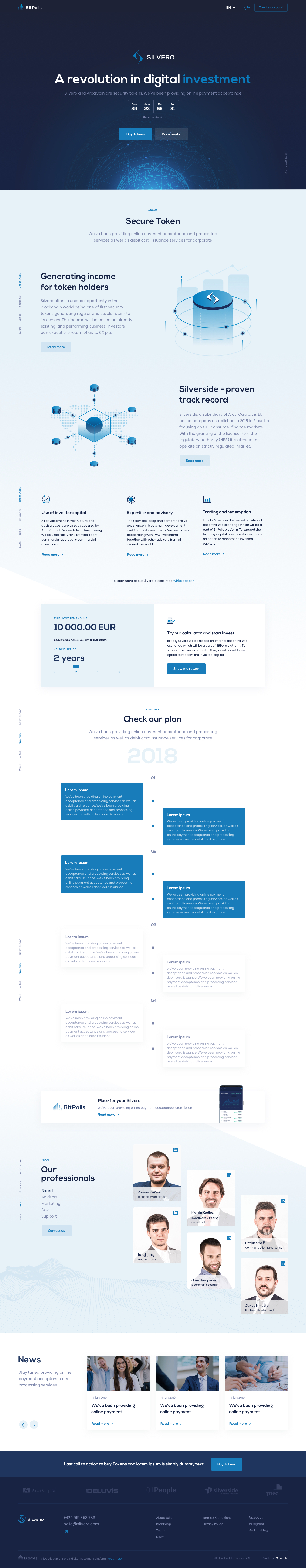 Blockchain and Security token Silvero