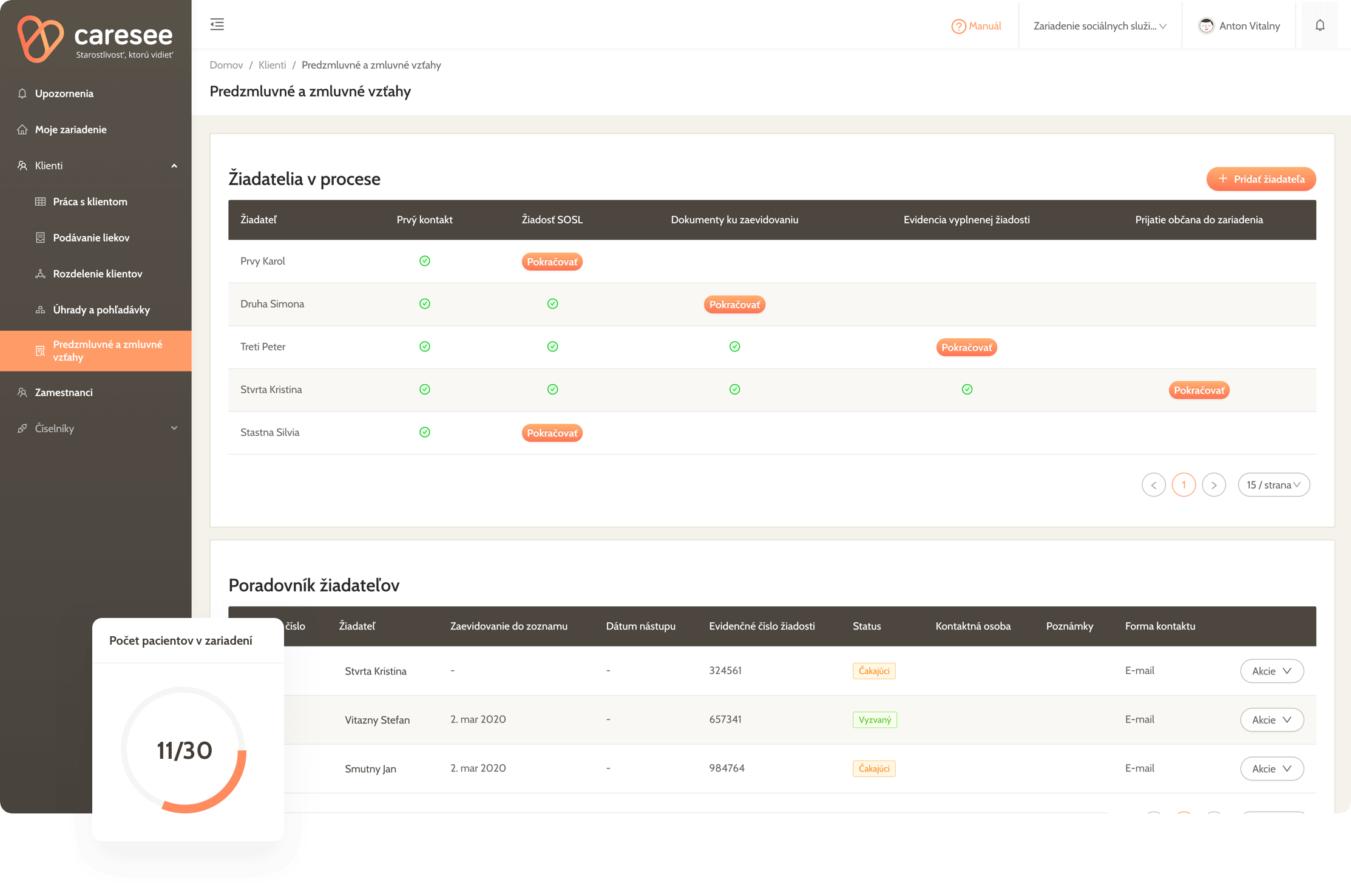 Landing page