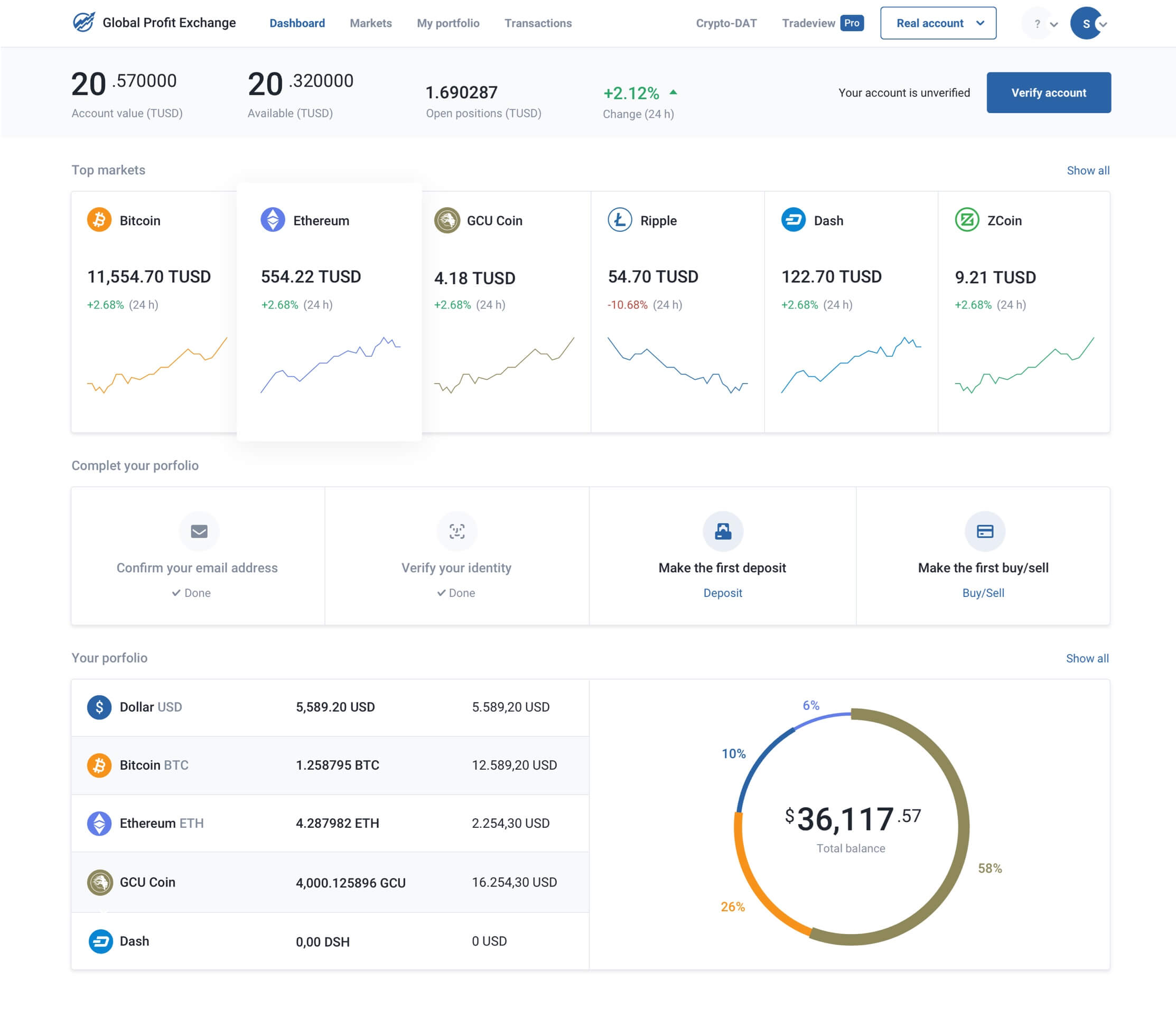 Landing page