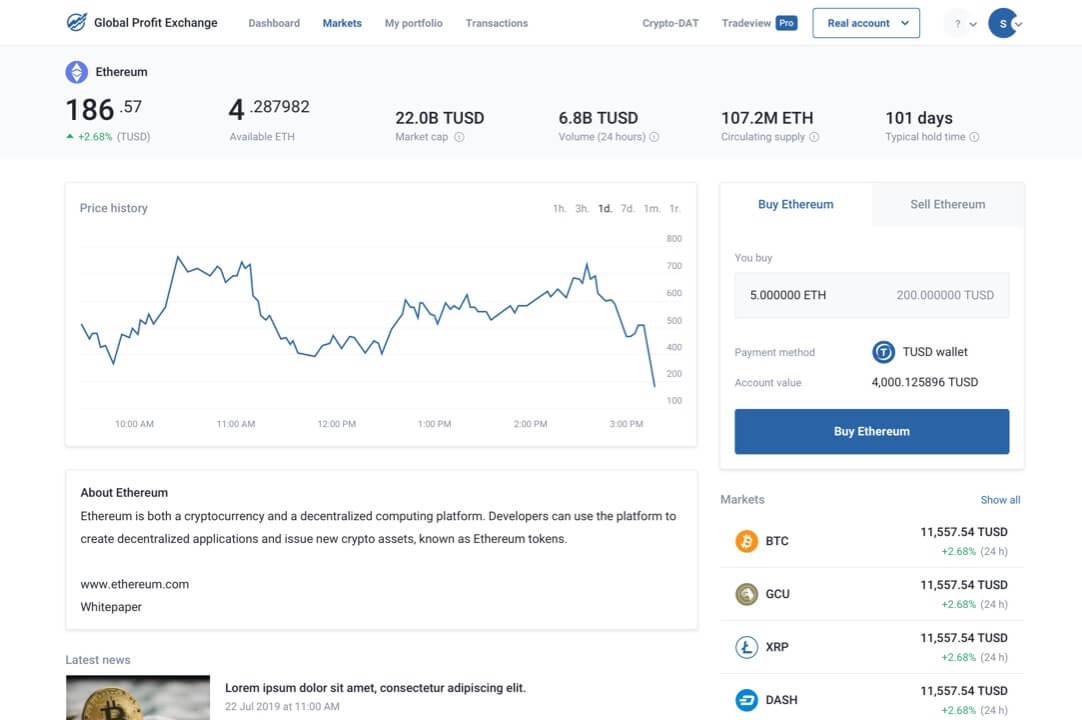 Landing page