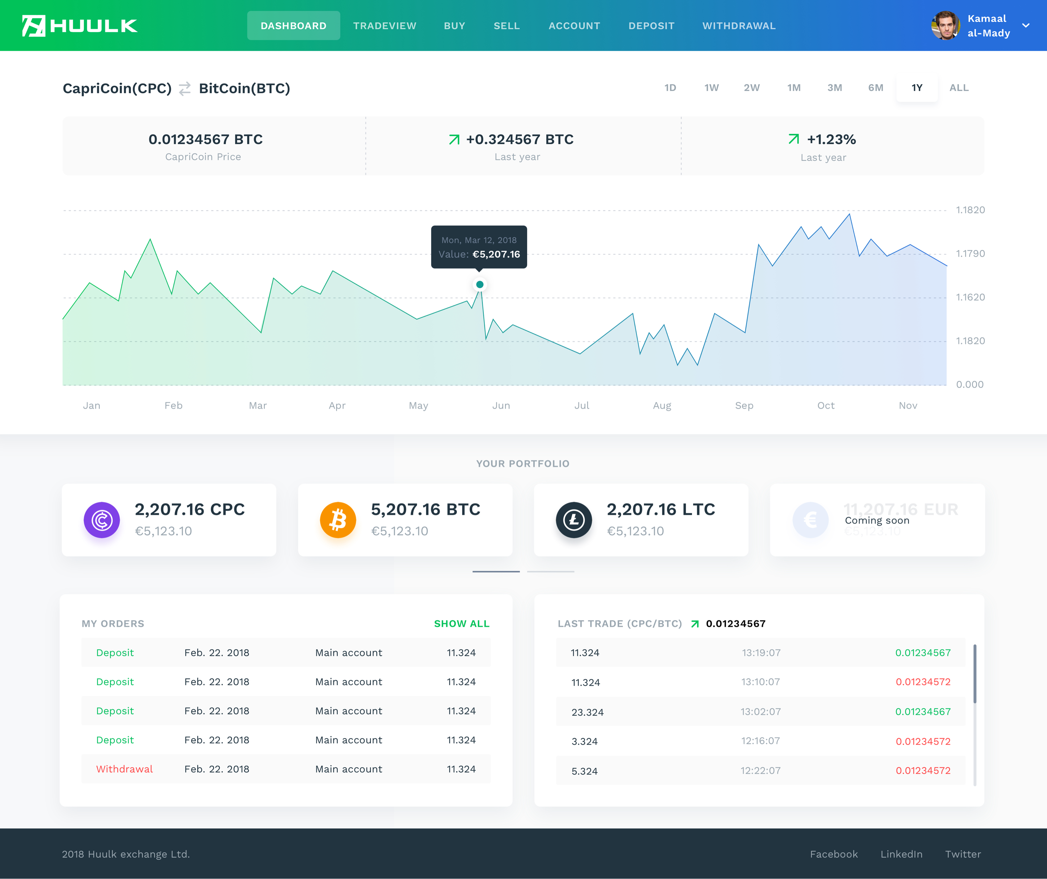 Huulk exchange lite