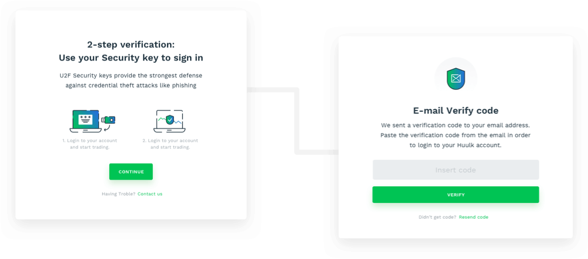 Huulk KYC screen