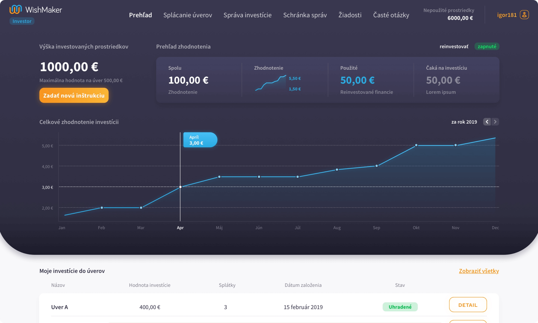 Landing page