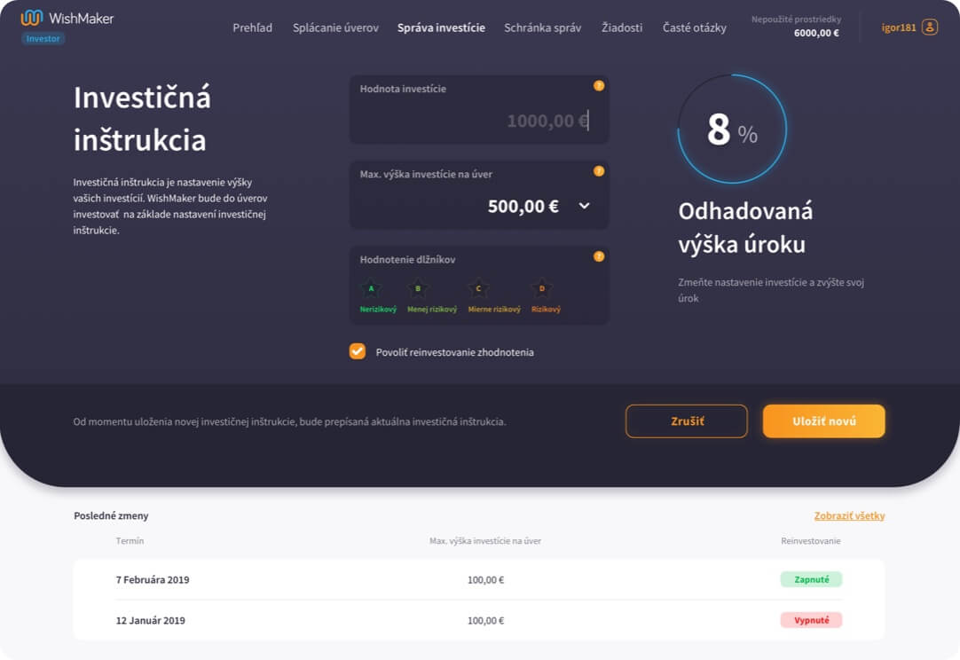 Landing page